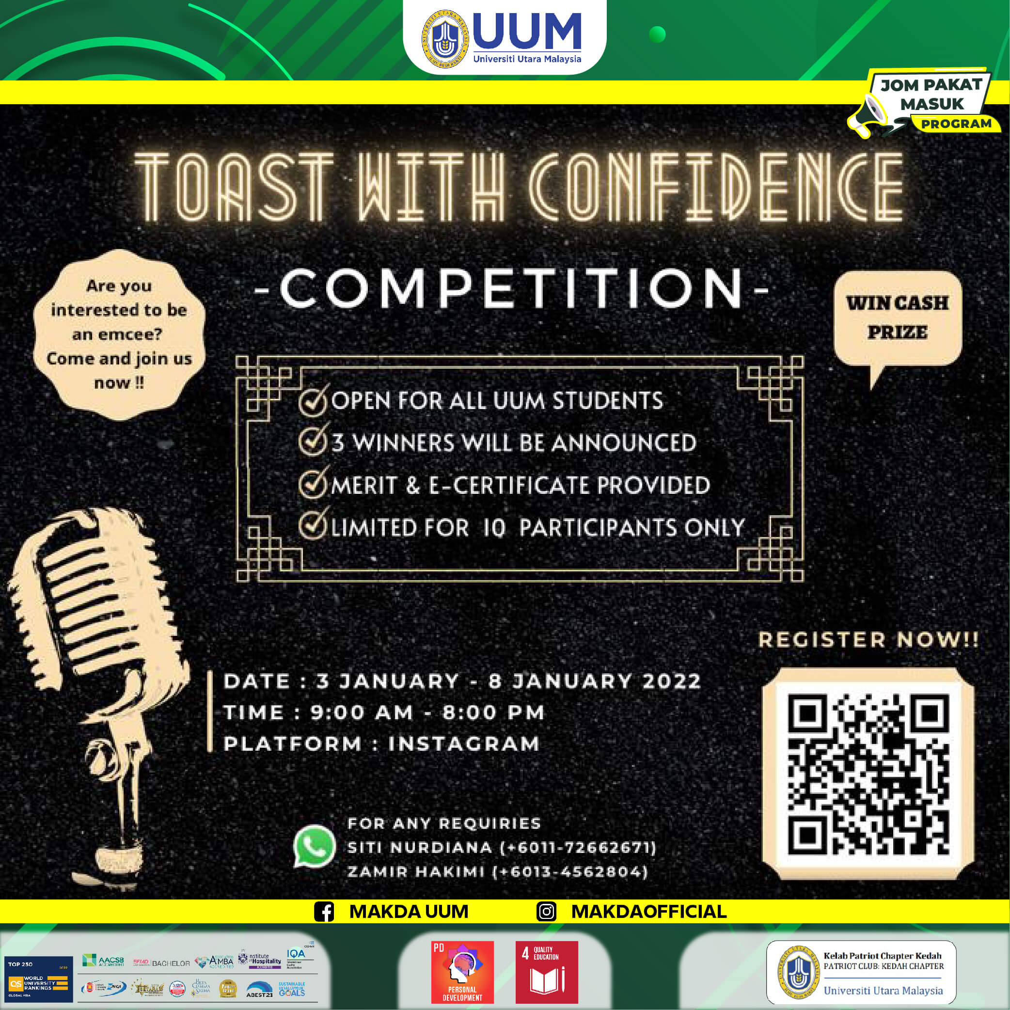 7. Toast with Confident